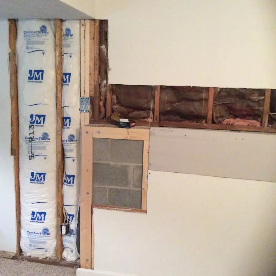 Wall insulation replacement during Contents Cleaning & Restoration in Western Springs